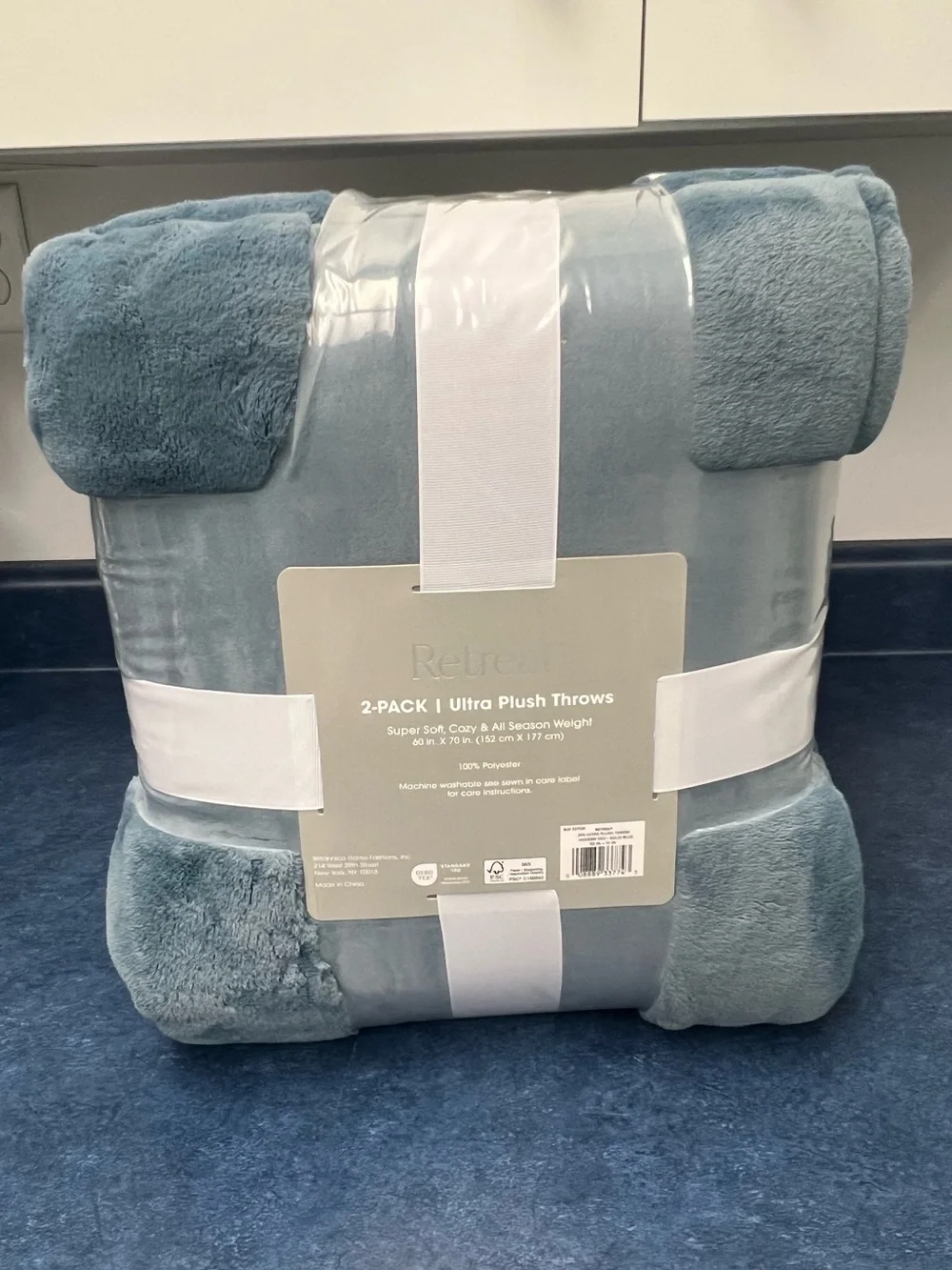 Retreat Plush Throw Blankets (2-Pack)